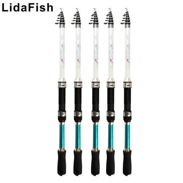 

lidafish brand carbon rocky rod 1.8-3.6m shrinkage length only 43cm retractable hand sea dual-use fishing boat rods