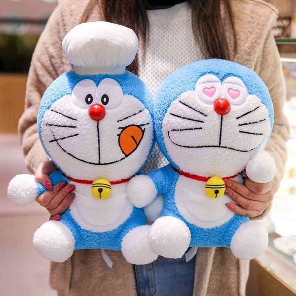 

2021 new doraemon robot plush toy tinkle cat doll blue fat creative gift