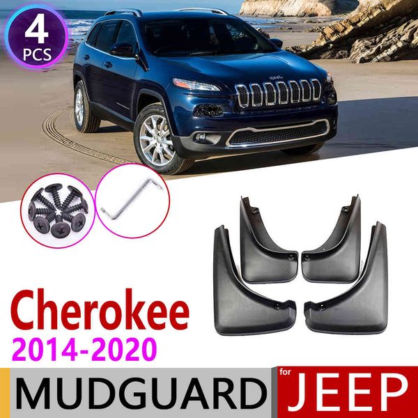 

car mudflap for jeep cherokee kl 2014~2020 fender mud guard flap splash flaps mudguards accessories 2015 2019 5th