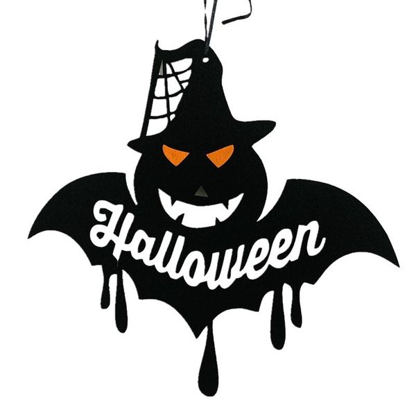 

party decoration halloween hanging sign door happy pumpkin bat decor for kids home
