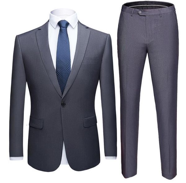 

men's suits & blazers jacket+vest+pants) custom slim fit pure color set business casual mens with pants costume homme men for wedd, White;black