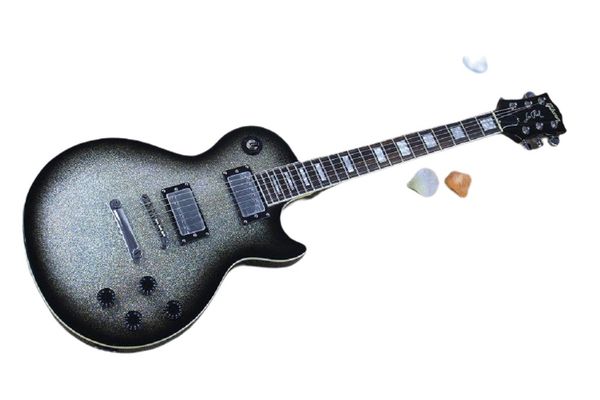 

new guitar custom electric guitar vb silver gray gradient very good