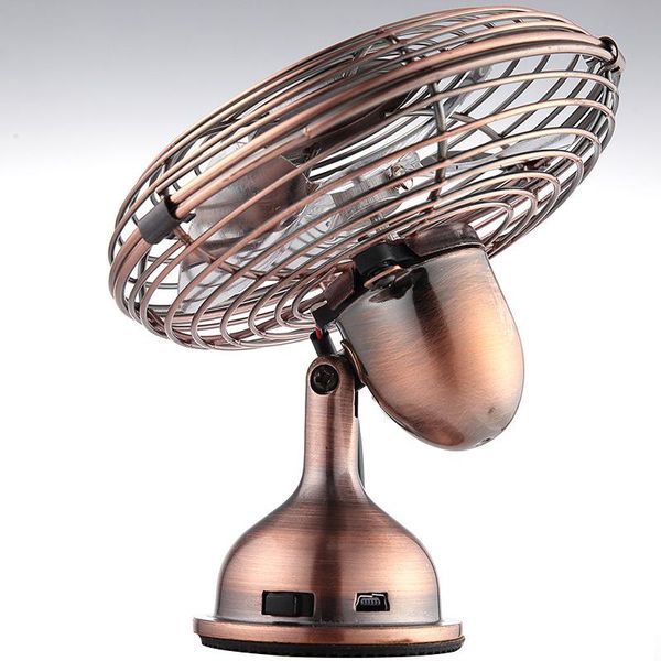 

electric fans yenvk mini fan usb rechargeable brushed copper quite for home office