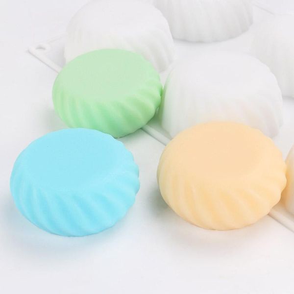 

craft tools diy hand-made soap silicone molds 8-hole classic round shape mould essential oil handmade tool mold