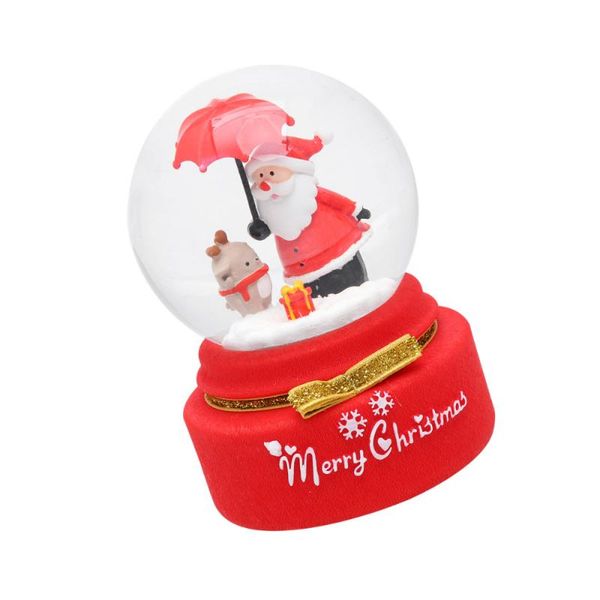 

novelty items christmas box creative glass crystal adornment rotating dreamlike deskornament festival gifts without battery
