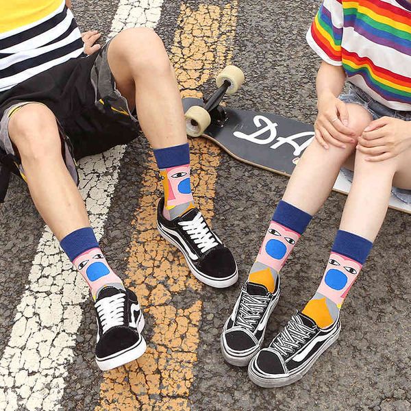 

socks inshappy moisture fruit children's cartoon college wind, Black;white