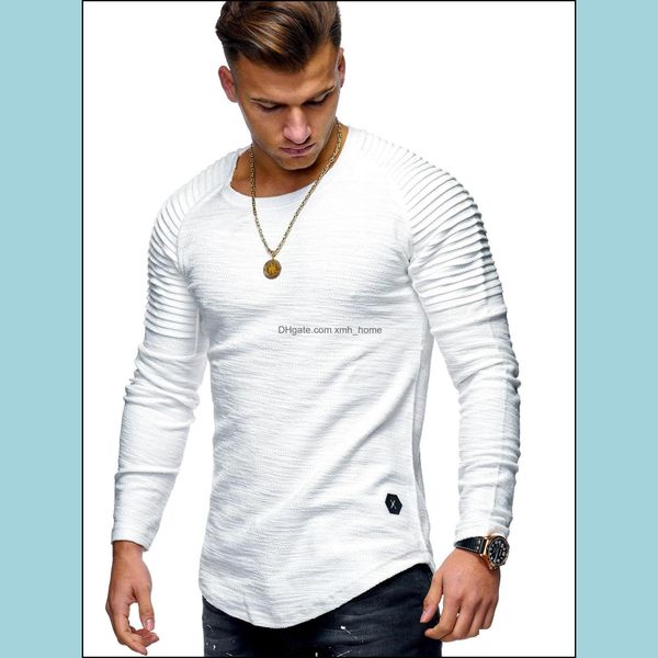 

wear athletic outdoor apparel sports & outdoorsmens t-shirts striped tee homme summer oversized arc hem long sleeve t shirt men hip hop tshi, Gray;blue