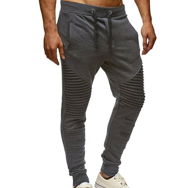 

men's pants fashion brand casual on the street, Black