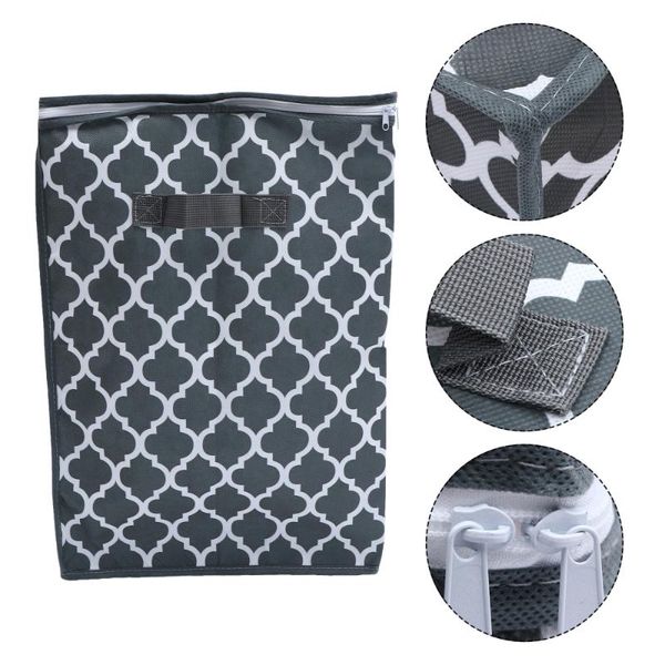 

storage bags 1pc clothes bag luggage wrapping quilt pouch (gray)
