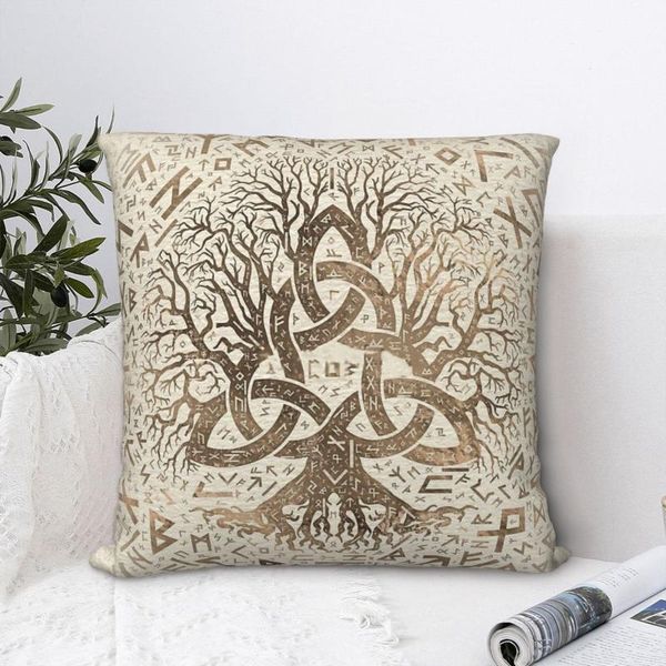 

cushion/decorative pillow tree of life futhark pastel gold pillowcase viking backpack cushion for livingroom diy printed car throw case deco
