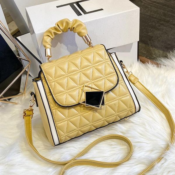 

evening bags handbags for women 2021 fashion triangular grain single shoulder designer pu handbag