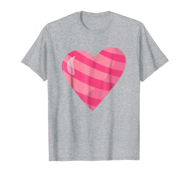 

Cute Unique Modern Pop Art Pink Stripe Heart Gift T-Shirt, Mainly pictures
