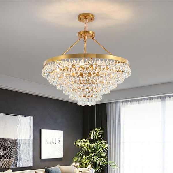 

pendant lamps 2021 crystal chandelier light luxury living room net red nordic post-modern minimalist bedroom restaurant el