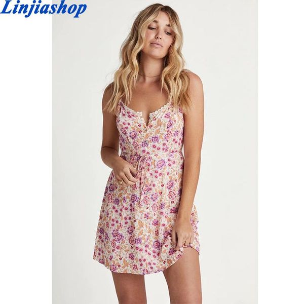 

women print soft rayon sleeveless boho holiday spaghetti strap summer dress belt bohemian beach mini cami sundress casual dresses, Black;gray