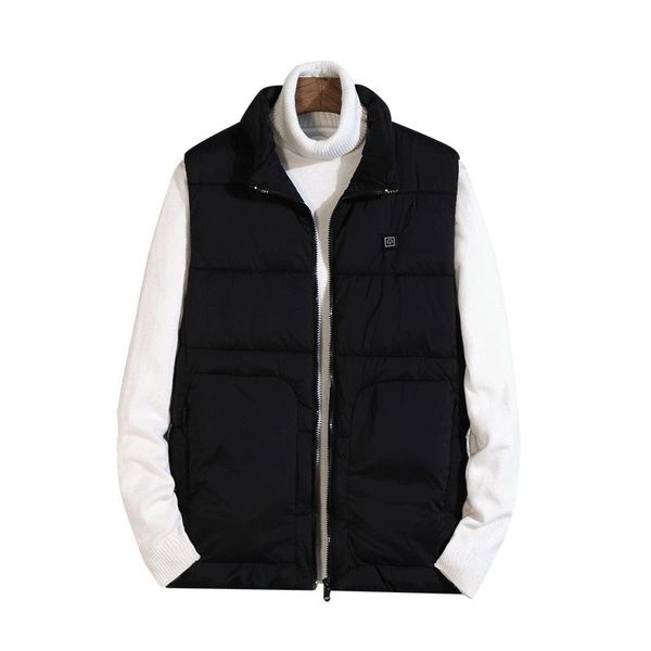 

warm and handsome men's smart vest in autumn vests, Black;white
