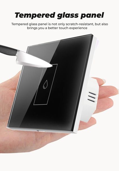 

smart home control wifi water heater switch support voice speaker timing share link with other devices facilitate you life