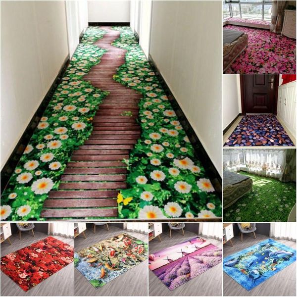 

carpets 3d printing carpet creative door mat hallway bedroom living room tea table rugs kitchen bathroom antiskid mats tapis 35