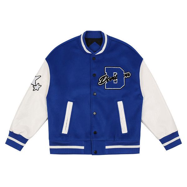 

men's jackets female fashion varsity jacket embroidered letter baseball s for men uniform shreds sleeve of large dimensions bomber egqa, Black;brown