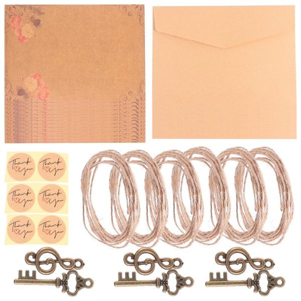 

gift wrap 3 sets vintage envelope writing paper kit letter stationery