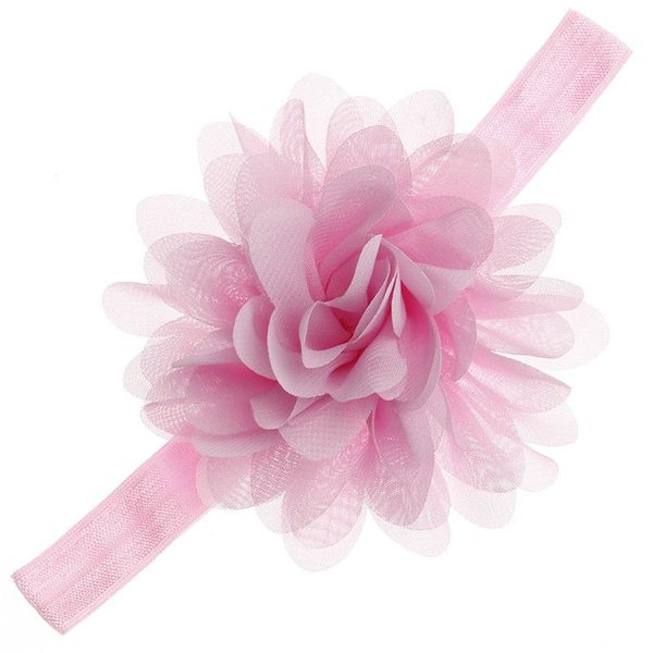 2022 neue 20 Farben Neugeborenen Baby Stirnbänder Blume Chiffon Haarbänder Kinder Kinder Haar Zubehör Prinzessin Elastische Lotus Kopfschmuck