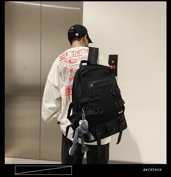 

backpack bb1148 large capacity and sturdy college student female tide brand campus korean casual men's