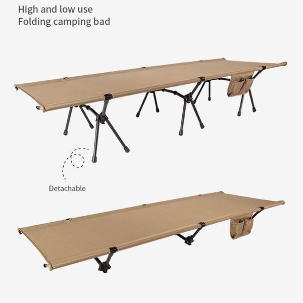 

outdoor pads ultralight foldable camping bed aluminum alloy hiking sleeping high and low use