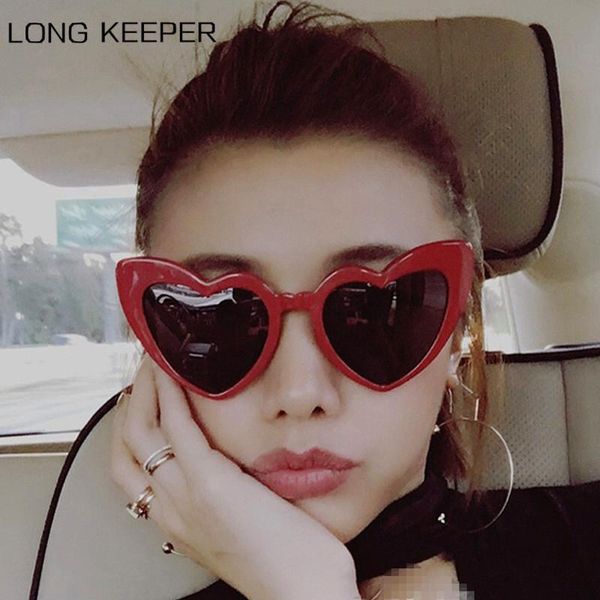 

sunglasses love heart shaped women vintage brand designer cat eye sun glasses retro gradient ladies shopping eyeglasses, White;black