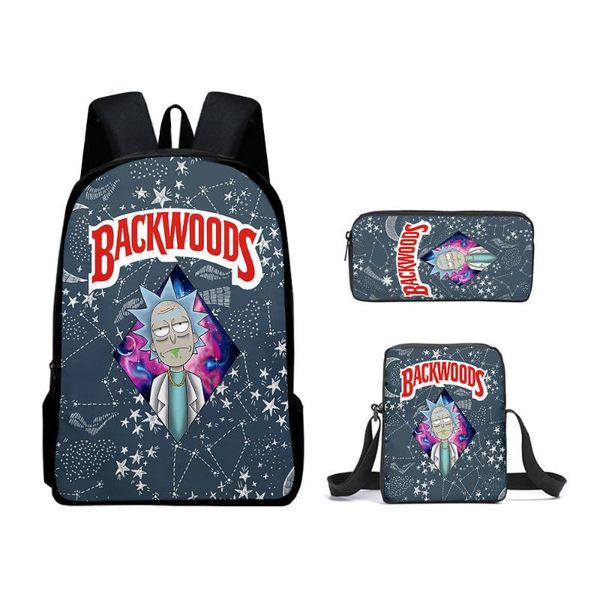 

backpack backwoods 3pcs/set men oxford waterproof women outdoor travel lapboys girls cartoon schoolbag