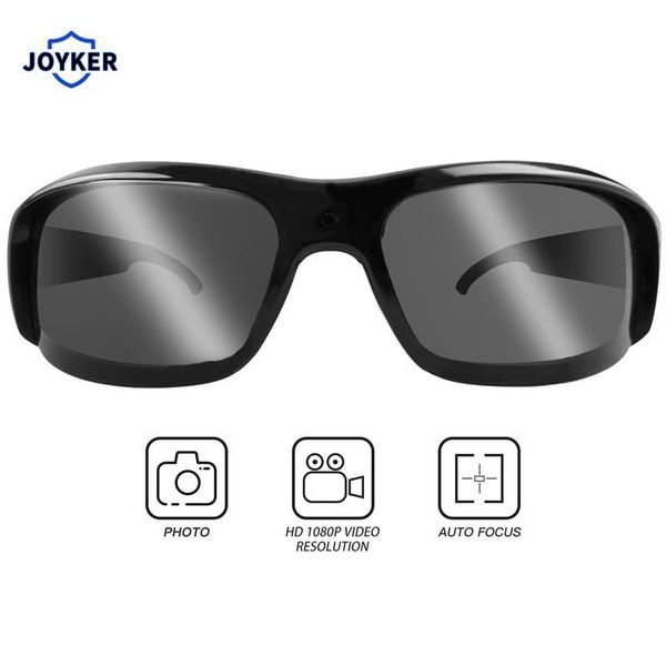 

smart 1080p 16gb/32gb camera glasses black polarized lens sunglasses action dvr sport video glasse mini cameras