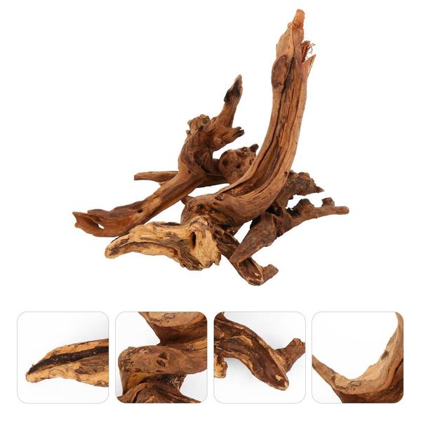 

decorations 3pcs aquarium stump ornament for fish tank artificial stub decor