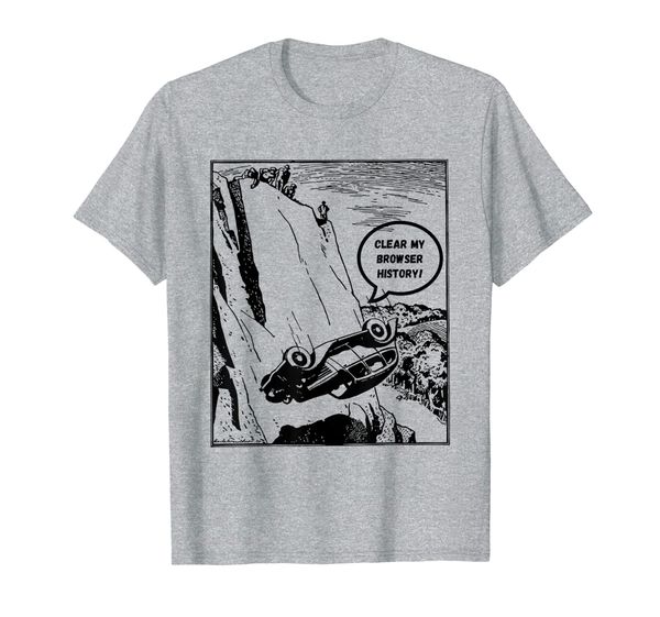

funny computer clear my browser history t-shirt, White;black