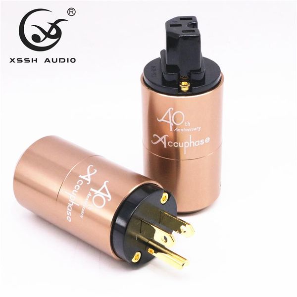 

smart power plugs xssh yivo ofc pure copper plated gold conductor aluminium alloy shell 20mm od us eu euro iec connector ac plug