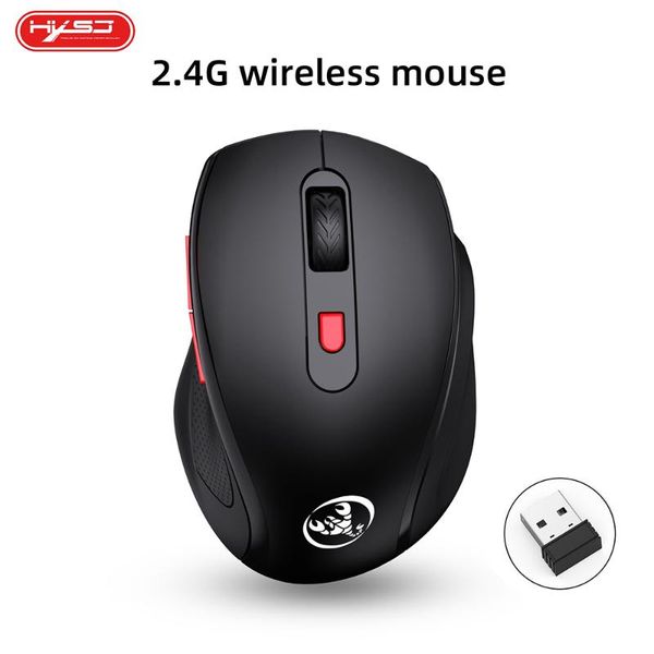 

mice hxsj t67 ergonomic bt3.0/bt5.0 wireless mouse 6 keys mute office gaming with 3-level adjustable dpi for pc laptop