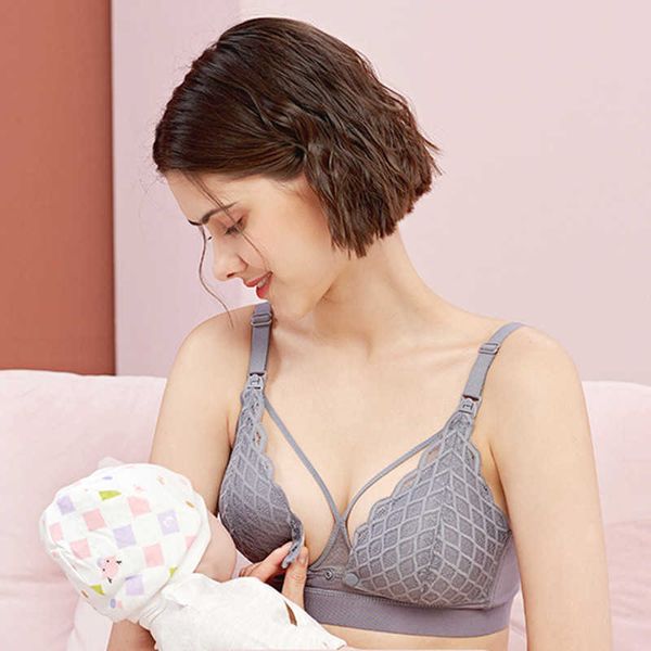 Neue Still-BH Schwangerschaft Kleidung Mutterschaft Still-BH für Soutien Gorge Allaitement Schwangere Frauen Sexy Push Up Y0925