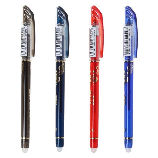 

0.38mm erasable gel pen with blue red black refills school office stationery pens