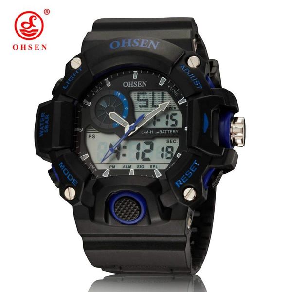 

fashion digital quartz men wristwatch relogio masculino alarm date blue outdoor sport diving military led gift watch wristwatches, Slivery;brown