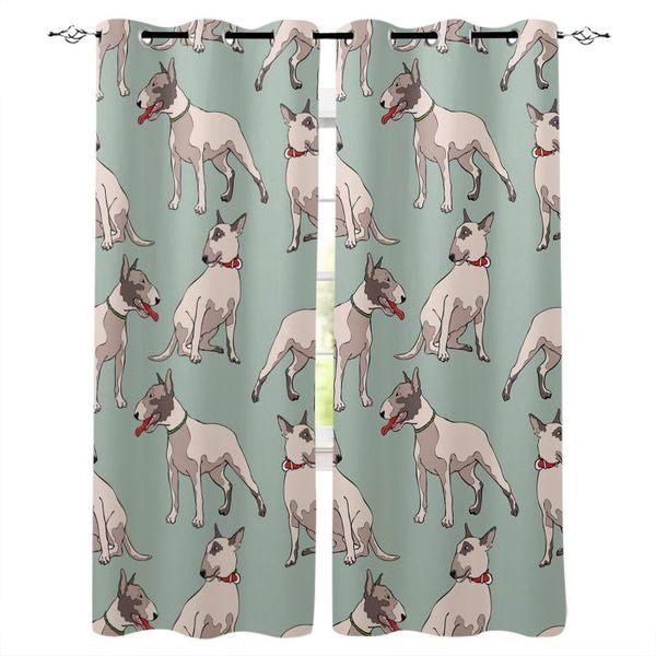 

puppy flesh-colored brown curtains for living room bedroom modern home decoration window curtain kids supplies & drapes