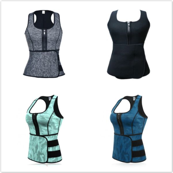 

wholesale women tummy control butt lifter women's slimming body shaper waist trainer belt trimmer corset vest thermo neoprene shapewear