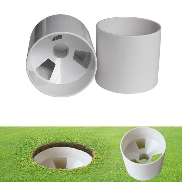 

golf training aids 2.7cm aperture outdoor flagpole hole cup three holes white plastic