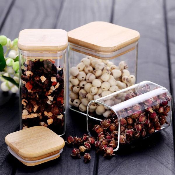 

storage bottles & jars glass stacking tea coffee beans organizer container bottle cereal spices candy cookies jar tank