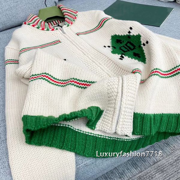 

luxury geometric letter jacquard designer oversized cardigan sweaters for women turn-down collar wool sweater cardigans jumper, White;black