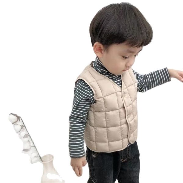 Jungen Herbst und Winter Baumwollweste Kinder dicker Baby-Western-Stil P4291 210622