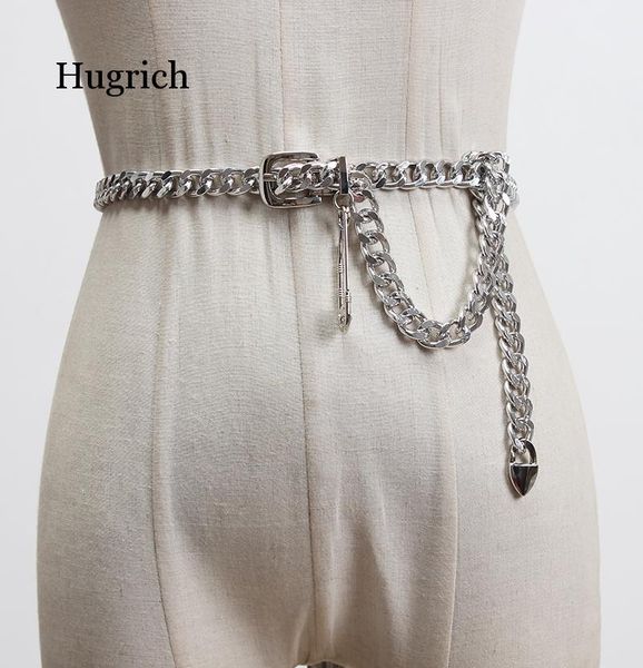 

belts 2021 metal pendant waist chain women casual elegant pin buckle female corset belt tide, Black;brown