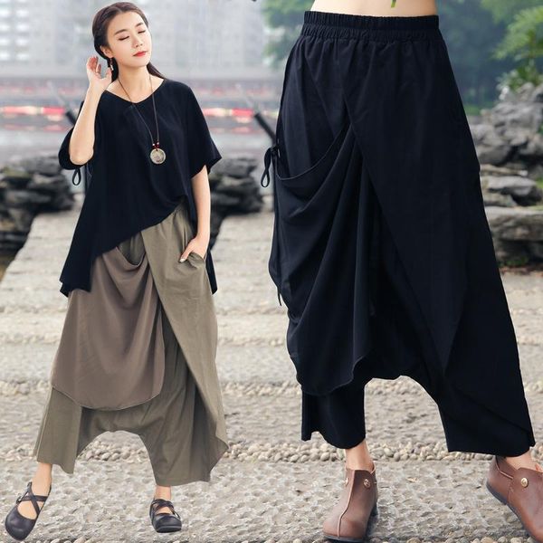 

women's pants & capris 4450, Black;white