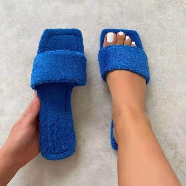

slippers autumn women's flat open toe solid color fashion shoes outdoor casual plus size, Black