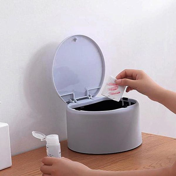 

waste bins cute mini desktrash can with lid small for home kitchen counter