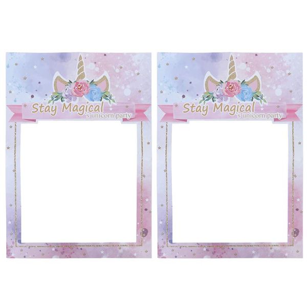 

frames 2 pcs paper po frame romantic themed party picture handheld prop for wedding birthday banquet