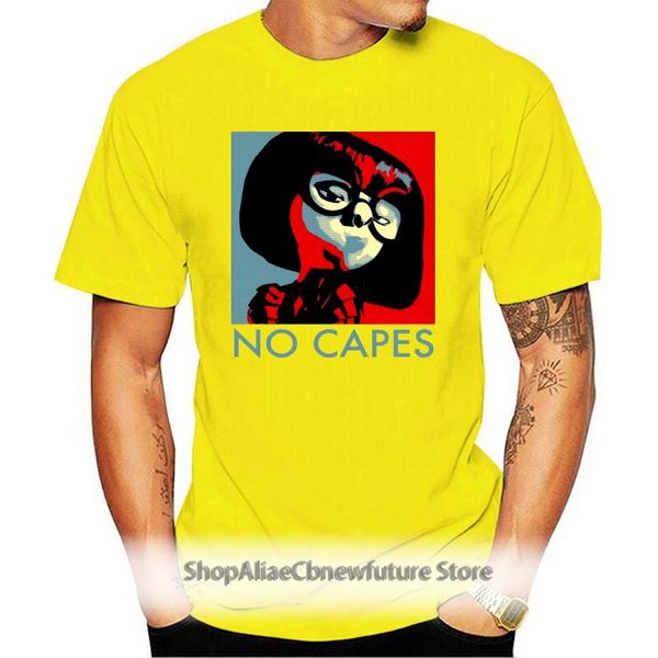 

incredibles - edna mode no capes men's black t-shirt men tees 2021 tee summer o-neck shirts t-shirts, White;black