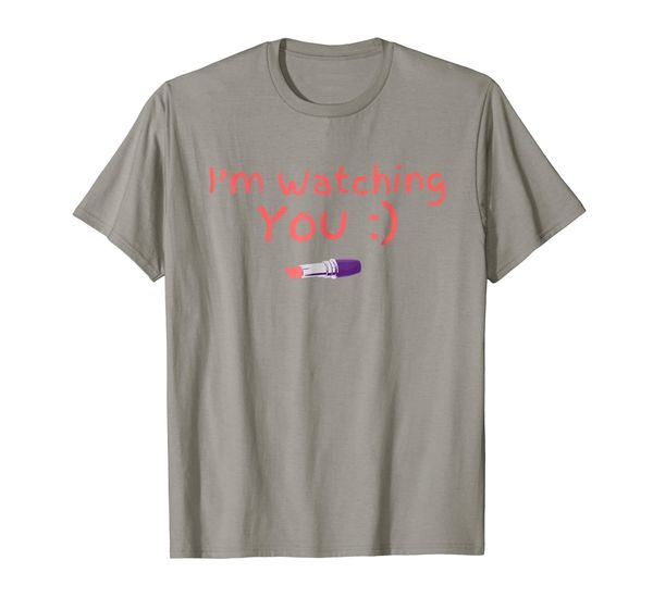 

i'm watching you :) creep t shirt, White;black