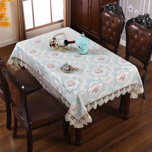 

table cloth luxury lace nodic style floral table-cloth for home decor party banquet wedding square round tablecloth